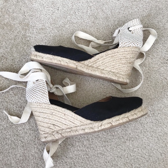 Soludos Shoes - Soludos Wedge Tie Lace Up Espadrilles